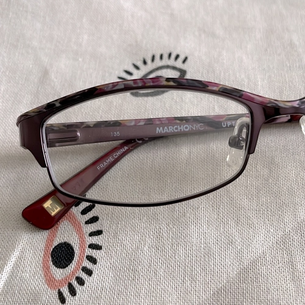 Marchon NYC carriage 601. 51 16 135. Women’s eyeglass frame, new metal glasses. - Picture 3 of 8